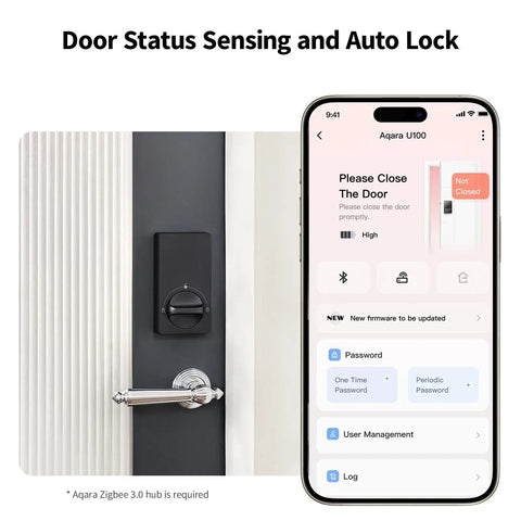 Sleek Apple Compatible Smart Lock U50 Featuring Home Key Tap-to-Unlock Heavy Duty Keyless Entry Deadbolt For Front Doors Black Metal Body Game-Changing Convenience No-Fuss Install Top-Notch Specs