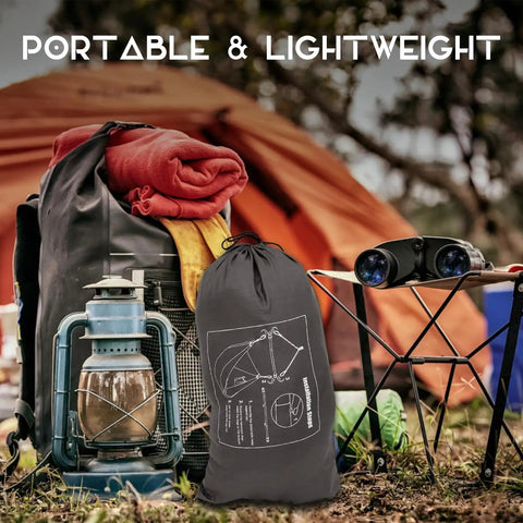 Outdoor Hanging Swing Chair For Adults, Portable Hammock Chair packaging with camping gear and lantern