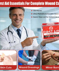 Doctor holding 135 Piece Hard Case First Aid Kit For Home Car Travel Camping Hiking Truck Sports Office And Outdoor Emergencies On The Go