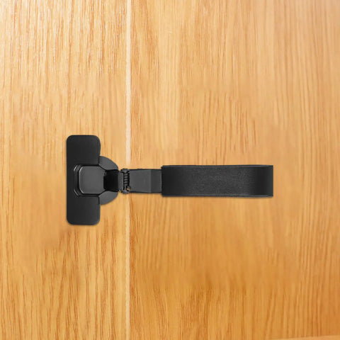 Soft Close Cabinet Door Hinges With No Slam Silent Buffer Damper Concealed Mounting Hardware For Kitchen Cabinets And Wardrobe Doors Two Stage Closing Mechanism One Pair Set installed on wooden door
