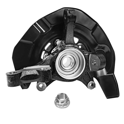 FWD Front Steering Knuckles And Wheel Hub Bearings Replacement Kit For 2004 2005 2006 2007 Toyota Highlander 2pc Set