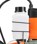 Heavy Duty Magnetic Drill Press Featuring Killer 1450W Copper Motor with coolant reservoir for metal drilling precision.