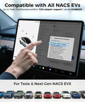 Hella Fast CCS1 To NACS Adapter Bringing 250KW DC Supercharging Power Down Level 3 Only Plug And Play Sweet Deal For Compatible Tesla Models seen in Tesla interface.