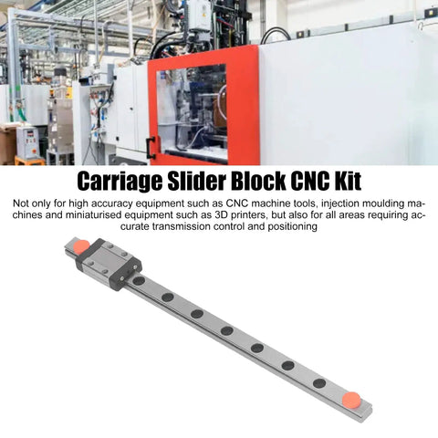 Linear Guide Rail 200mm Slide Carriage Kit With Slider Block For CNC Router And 3D Printer Pro Grade Precision Linear Motion Guide