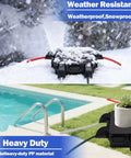 Compact Outdoor Electrical Box With IP54 Weatherproof Cord Cover, Four-Port Enclosure For 12mm To 16mm Cables, waterproof PP box for pool and snow use