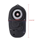 24V Gearbox For Kids Ride On Cars With 30000 RPM High Speed Motor Turbo Power 13mm Shaft Hole 185mm Long front view