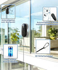 Window Cleaning Robot No Sweat With Dual Spray 3200 Pa Suction AI Path Planning And Edge Detection Remote Control for High Rise Windows Model X3 in use on residential glass.