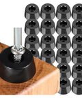 80 Piece Rubber Feet Set For Cutting Boards And Furniture Non Slip Floor Protectors Anti Vibration Bumpers with screw detail