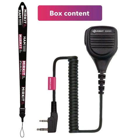 Pro Grade Heavy Duty Shoulder Speaker Microphone For Baofeng UV 5R UV 82 BF F8HP UV 82HP Push To Talk PTT Microphone With Lanyard