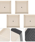 4 Pack Glide Chair Leg Covers For Wood Floors, Go To Ultra Quiet Shockproof Pads Made Of Sturdy PP And TPU showing textured surface