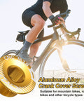 Golden M18 Aluminum Alloy Crank Cover Screw for Bicycle Crankset Arm Bolt and Chainwheel Screws Heavy Duty Fixing Bolt 7075