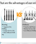 Comparison of Five Piece Diamond Drill Bit Set With 1/4 Inch Hex Shank Vacuum Brazed Core Bits And 6mm Hole Saw for home projects.