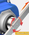Heavy-Duty Hand Winch With Two-Way Self-Locking Brake And Adjustable Handle showing rotation shaft and handle
