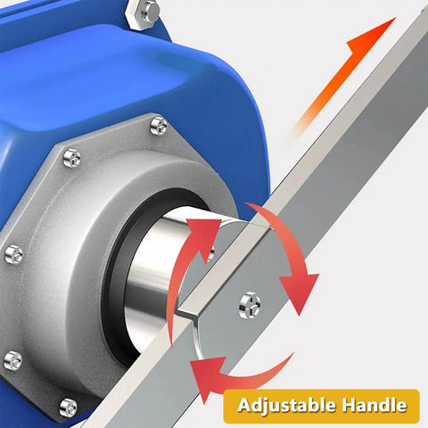 Heavy-Duty Hand Winch With Two-Way Self-Locking Brake And Adjustable Handle showing rotation shaft and handle