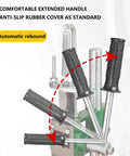 Rock Solid 700 Lb Manual Arbor Press Hella Strong Cast Iron Base Built Different Benchtop Stamping Machine showing extended handles.