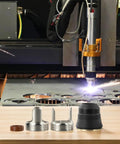 Top Notch Compatible Plasma Torch Consumables Set For IPT40 PT40 IPT45 And PT60 Cutters, includes metal shield cups and swirl rings.