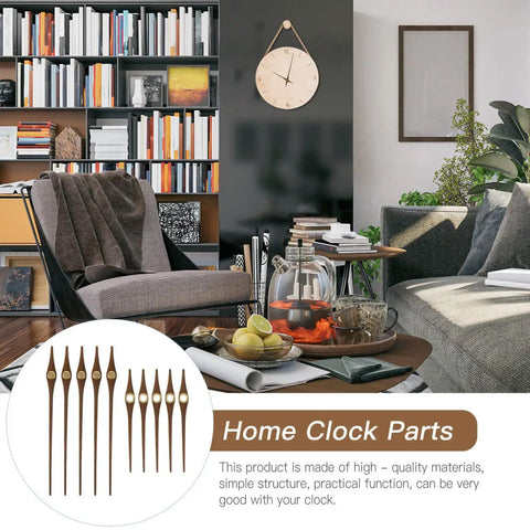 Wooden Clock Hands Replacement Kit 5.11 Inch Clock Pointer Plates For DIYers Crafting And Clock Repair