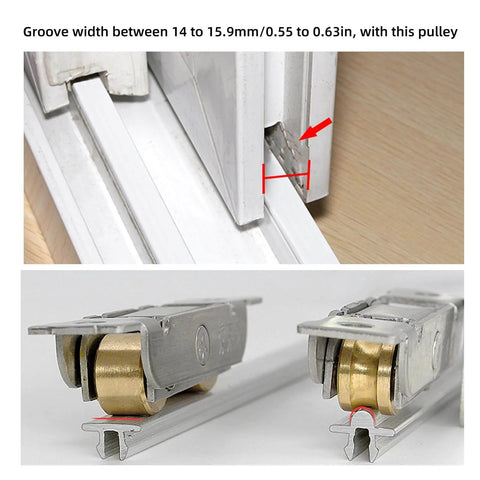 4 Pack Sliding Patio Door Rollers Replacement For Aluminum Glass Doors With Adjustable Rear Wheels Beefed Up Heavy Duty