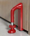 Portable Door Stopper For Inward Swinging Doors No Drill Installation Grab And Go Travel Security Brace For Hotels And Apartments Red
