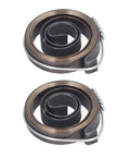 Two Pack Drill Press Quill Feed Return Coil Spring, Premium Durable Spring Steel, 8mm Width, 35mm Outer Diameter, pair of springs