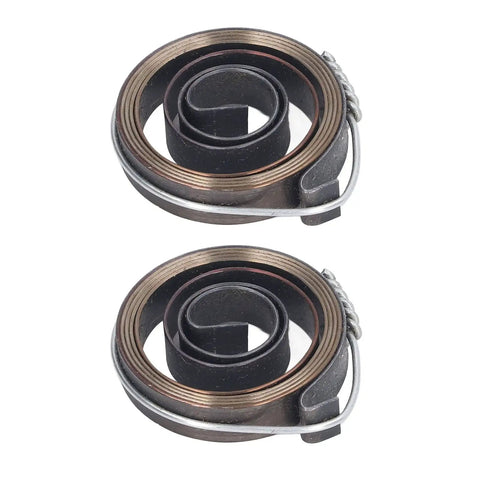 Two Pack Drill Press Quill Feed Return Coil Spring, Premium Durable Spring Steel, 8mm Width, 35mm Outer Diameter, pair of springs