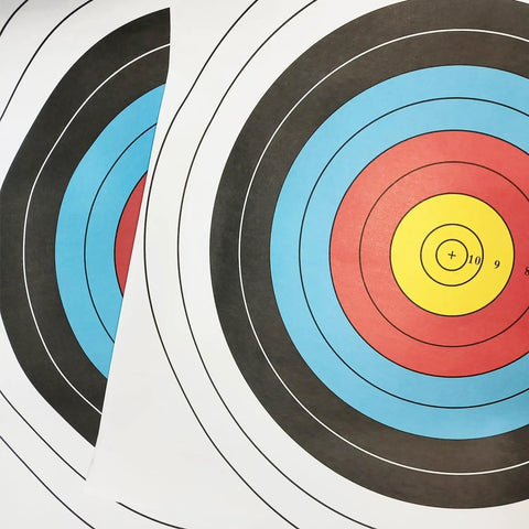 Backyard Archery Targets Paper 40cm 10 Ring Face For Bow And Arrow Target Practice Pro Grade Durable Wood Free Non Reflective