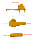Tire Changer Plastic Inserts Kit With Nylon Rim Edge Protectors For Duck Head Mount Demount Tools in various sizes with measurements