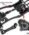 Carbon Fiber LCG Chassis Kit For 1x10 RC Crawler SCX10 SCX10 II Capra 1.9 UTB And Other DIY Builds With Beefed Up Front Mounted Transmission And Lightweight Strength Upgrade