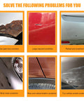 Examples of car paint issues like rust, scratches, and blemishes fixed by 2 In 1 Touch Up Paint Pen For Cars Quick Dry Auto Scratch Remover.