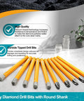 Diamond Drill Bits Kit Must Have For Ceramic Tile And Stone All In One Dry Bits 6mm 8 Pack And Carbide Bits 6mm 2 Pack