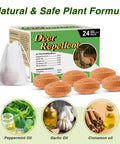 36 Pack Deer And Rabbit Repellent For Outdoor Gardens And Lawns Keeps Plants Safe From Browsing With Humane Mint Scent Deterrent For Plants Flowers Vegetables Trees And More