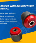 Polyurethane bushing from Beefed Up Front Upper Control Arm Kit With Ball Joint Tie Rod End Sway Bar Link And PU Bushings