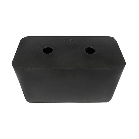 Heavy Duty Rubber Dock Bumper 2 Pack 6 By 3.25 By 3 Inch Molded Rectangle Buffer For Semi Trucks And Cargo Trailers Built Solid As A Rock With Reinforced Bolts For Real World Protection