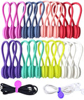 Must Have Magnetic Cable Clips Set For Tidy Cables And Keychains Ultra Strong Magnets Hold USB Cords Headphones 8 Colors