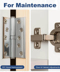 50 Pcs Shim Stock Assortment In 304 Stainless Steel Shims 1 Inch Wide By 6 Inches Long For DIY Door and Cabinet Adjustments