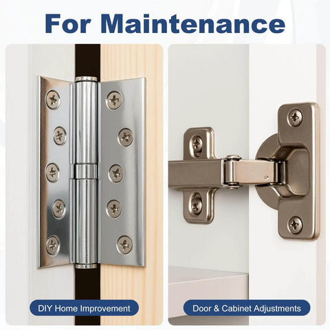 50 Pcs Shim Stock Assortment In 304 Stainless Steel Shims 1 Inch Wide By 6 Inches Long For DIY Door and Cabinet Adjustments