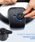 Easy Install Steam Release Valve for 3 5 6 8 Qt Pressure Cookers Replacement Handle for Duo Models in use