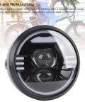 Ultra Bright LED Front Headlight For Night Rides On E Bikes High Visibility Bike Lamp With Rugged ABS Build close-up view