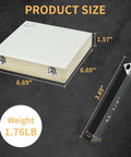 Five Piece One Half Inch Indexable Carbide Turning Inserts Holder Set dimensions and weight details
