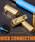 Heavy Duty Wire Connectors Kit With Heat Shrink Tubing 12 Pcs Terminals For 16-8 AWG And 8-6 AWG Brass Copper Crimp Terminals With Stainless Screws