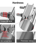 3 Inch Stainless Steel Exhaust Clamp Set For Butt Joint Connection 2 Pack Band Sleeve Couplers details with torque and arc