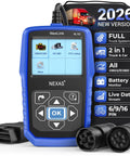 Heavy Duty Truck Scanner NL102 Pro Grade Full System Diagnostic Tool For Cummins Isuzu Freightliner Caterpillar Detroit Peterbilt Diesels And Cars 2 In 1 Code Reader To Read And Clear Fault Codes Live Data OBD2 Compatible with cables and display screen