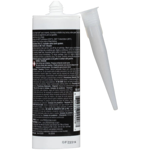 Heavy Duty RTV Silicone Gasket Maker 5 Oz Tube, flexible rubber sealant with nozzle for leak-free gaskets.