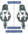 Heavy Duty T Post Gate Hinge Pins Built Tough For Farm Gate Garden Fence And Backyard Gate Steel Silver Pins With Screws
