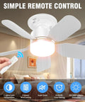 20 Inch Ceiling Fan With Light Socket Remote Plug And Play 30W 2000 Lumens Three Color Temperatures in a modern living room