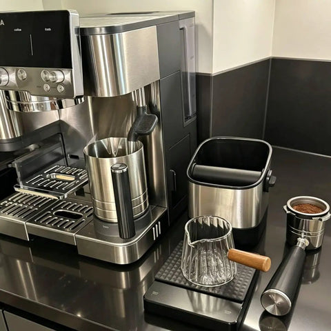 180Ml Glass Espresso Shot Cups For Ninja Espresso Machines With Clear Graduation Scale on a kitchen counter