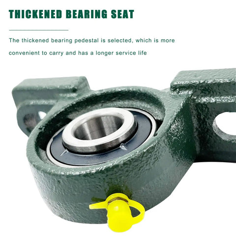 Self Aligning Pillow Block Bearing Kit Four Pack UCP204-12 With Three Quarter Inch Bore Mounted Chrome Steel Bearings