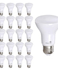 20-pack BR20 LED Light Bulbs 20 Pack Power Saver 6W 50W Replacement, 5000K Daylight, 540 Lumens, 90 CRI, Dimmable, UL Listed