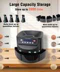 Heavy Duty Coin Counter And Money Sorter Knocks Out Bulk Jars Fast With Slick 270 Coins Per Minute Pace five bin tray for 2000 coins