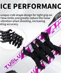 Go To Archery Bow Limb Stabilizer Pair for Compound Bow and Crossbow, rubber dampeners shown in close-up.